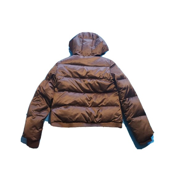 Girls Hooded Puffer Coat Sz X Small Pockets Zipped Old Navy Winter School - Picture 2 of 7